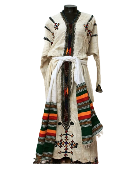 Ethiopian Gonder Habeshan Hand Made Custom Unique Traditional Women